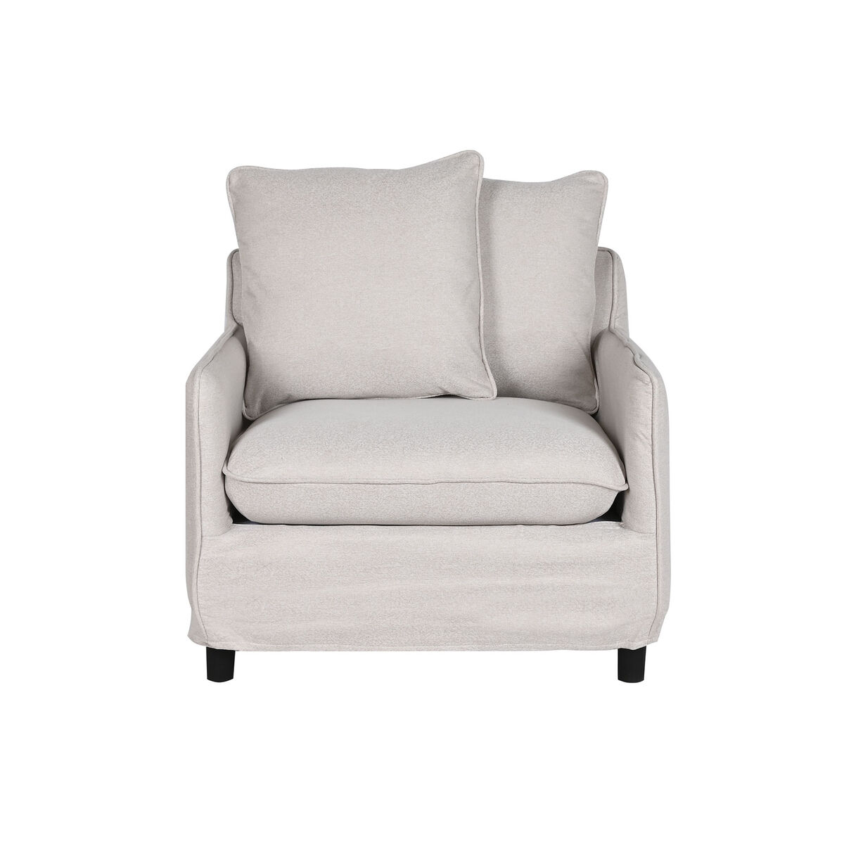 Poltrona Home ESPRIT Beige 85 x 85 x 74 cm
